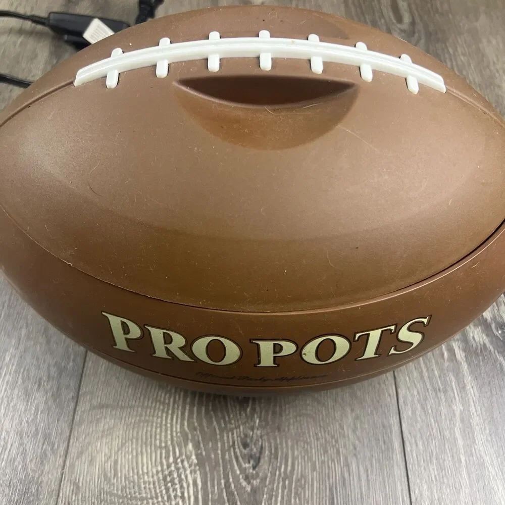 Pro Pots Football-Shaped Electric Portable Slow Cooker